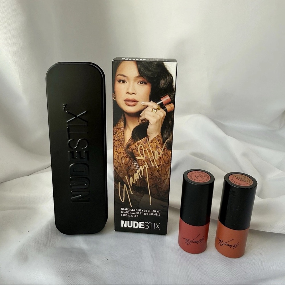 Nudestix Glamzilla Dirty 30 Blush Kit ~ Dirty 30, Thriving & Flirty ~ NEW IN BOX